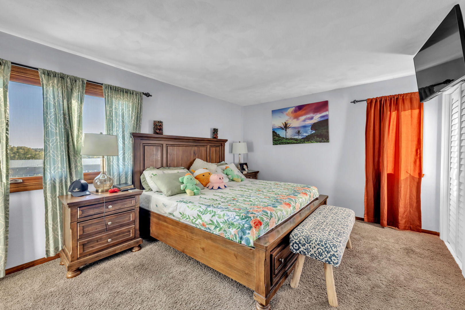 6338 Thicket Lane Cherry Valley, IL 61016 - Photo 17 of 43 a bedroom with a bed and glass window