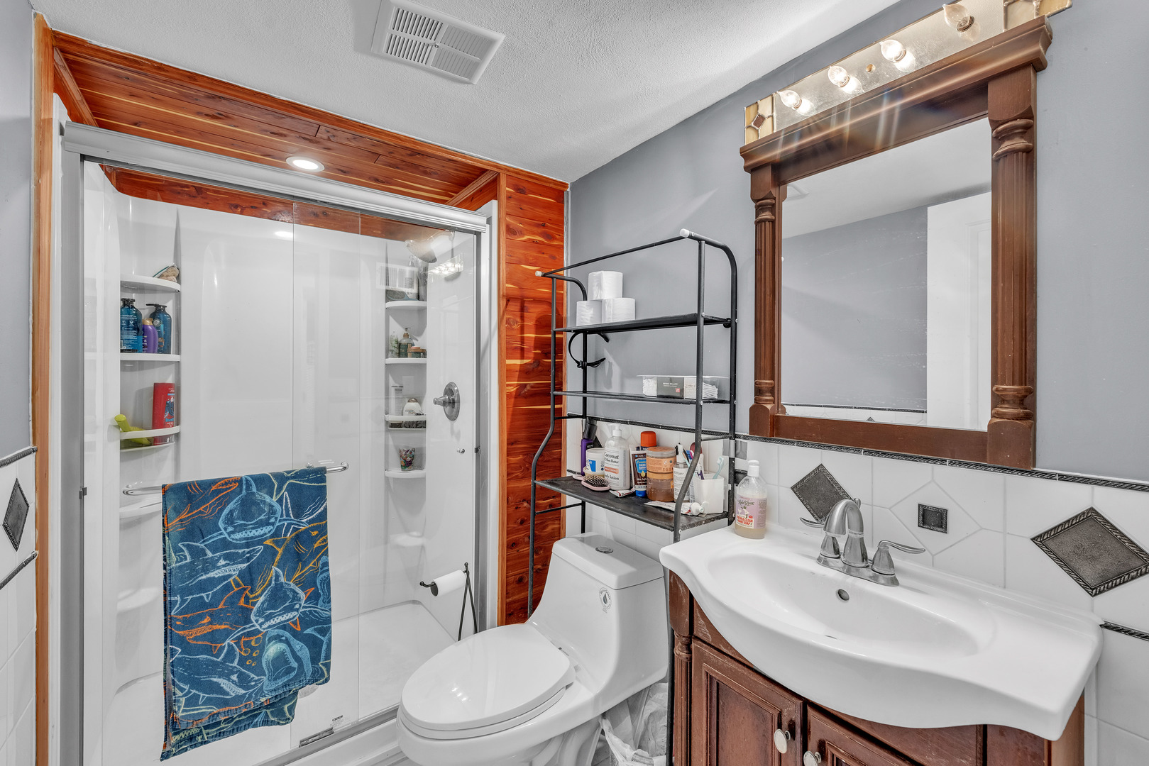 6338 Thicket Lane Cherry Valley, IL 61016 - Photo 28 of 43 a bathroom with a sink a toilet and shower