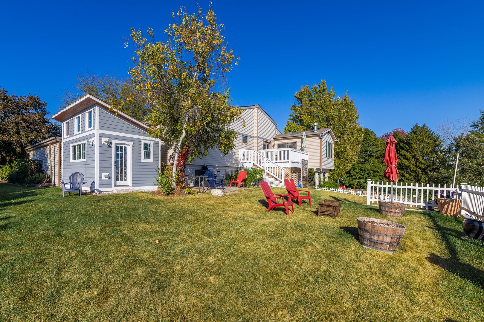 6338 Thicket Lane Cherry Valley, IL 61016 - Photo 34 of 43 a view of a house with backyard porch and sitting area