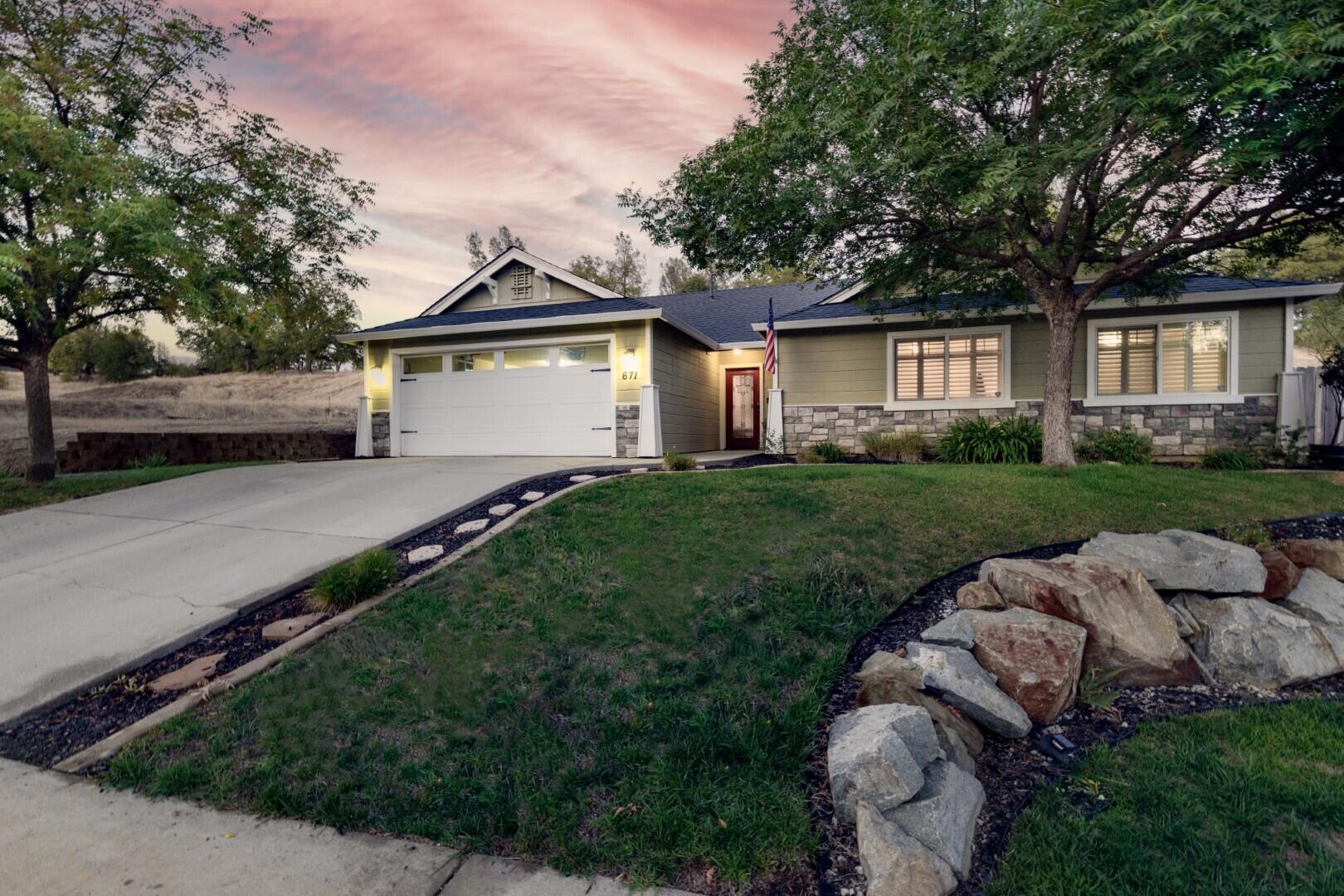 671 Valleybrook Drive Redding, CA 96003 - Photo 1 of 20 a view of a front of a house with a yard