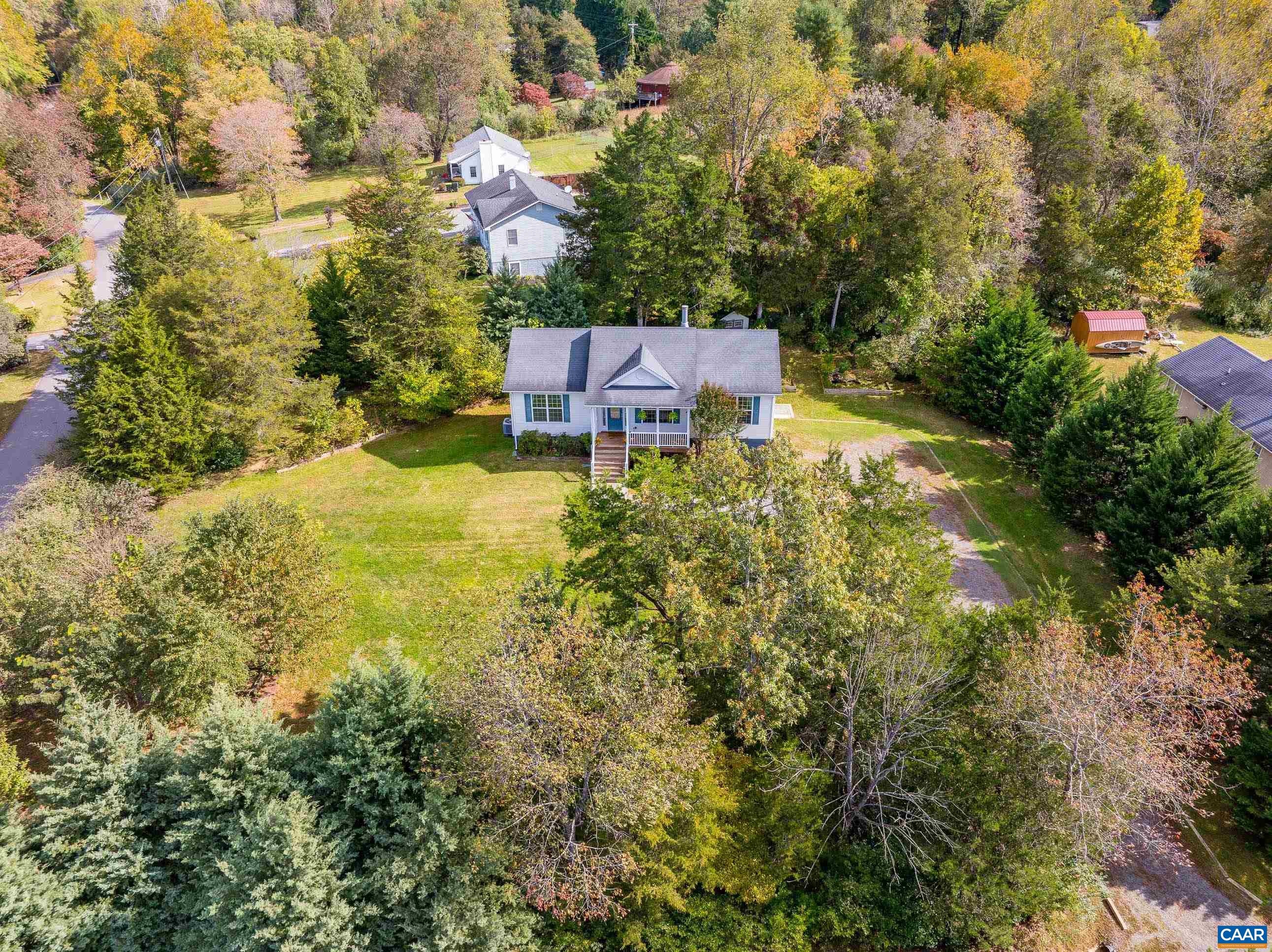 436 East Daffodil Road Ruckersville, VA 22968 - Photo 54 of 64 an aerial view of houses with yard