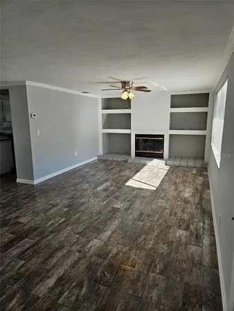 a view of a livingroom with a staircase