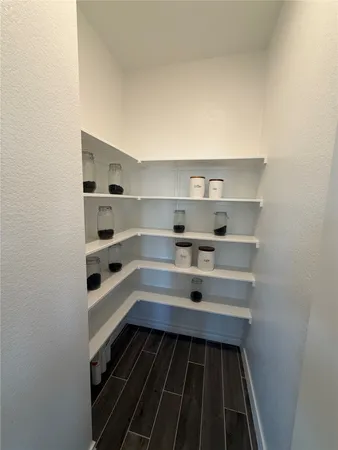 a refrigerator in a kitchen