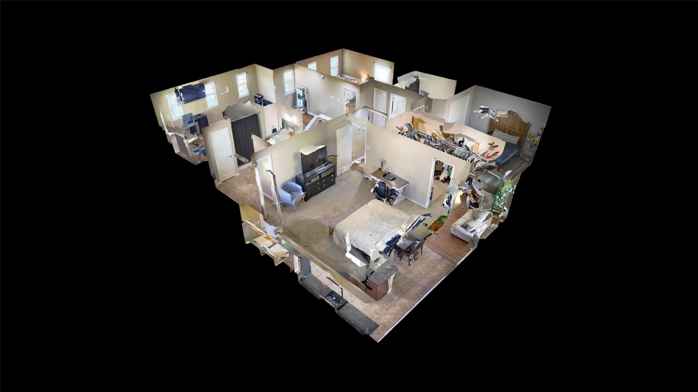 22414 Bellwick Ridge Lane Katy, TX 77449 - Photo 3 of 23 Interactive 3D view allows buyers to visualize the home's spacious layout, including all bedrooms and the game room located upstairs. Please click on the link