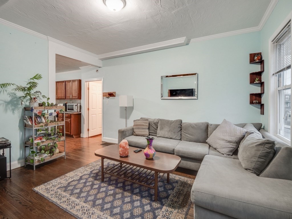 48 Chestnut Street Chelsea, MA 02150 - Photo 2 of 42 a living room with furniture and a flat screen tv