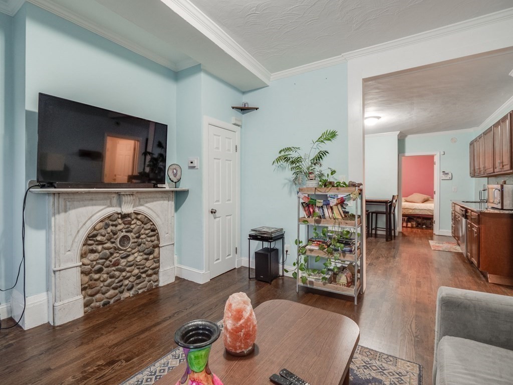 48 Chestnut Street Chelsea, MA 02150 - Photo 4 of 42 a living room with furniture and a flat screen tv