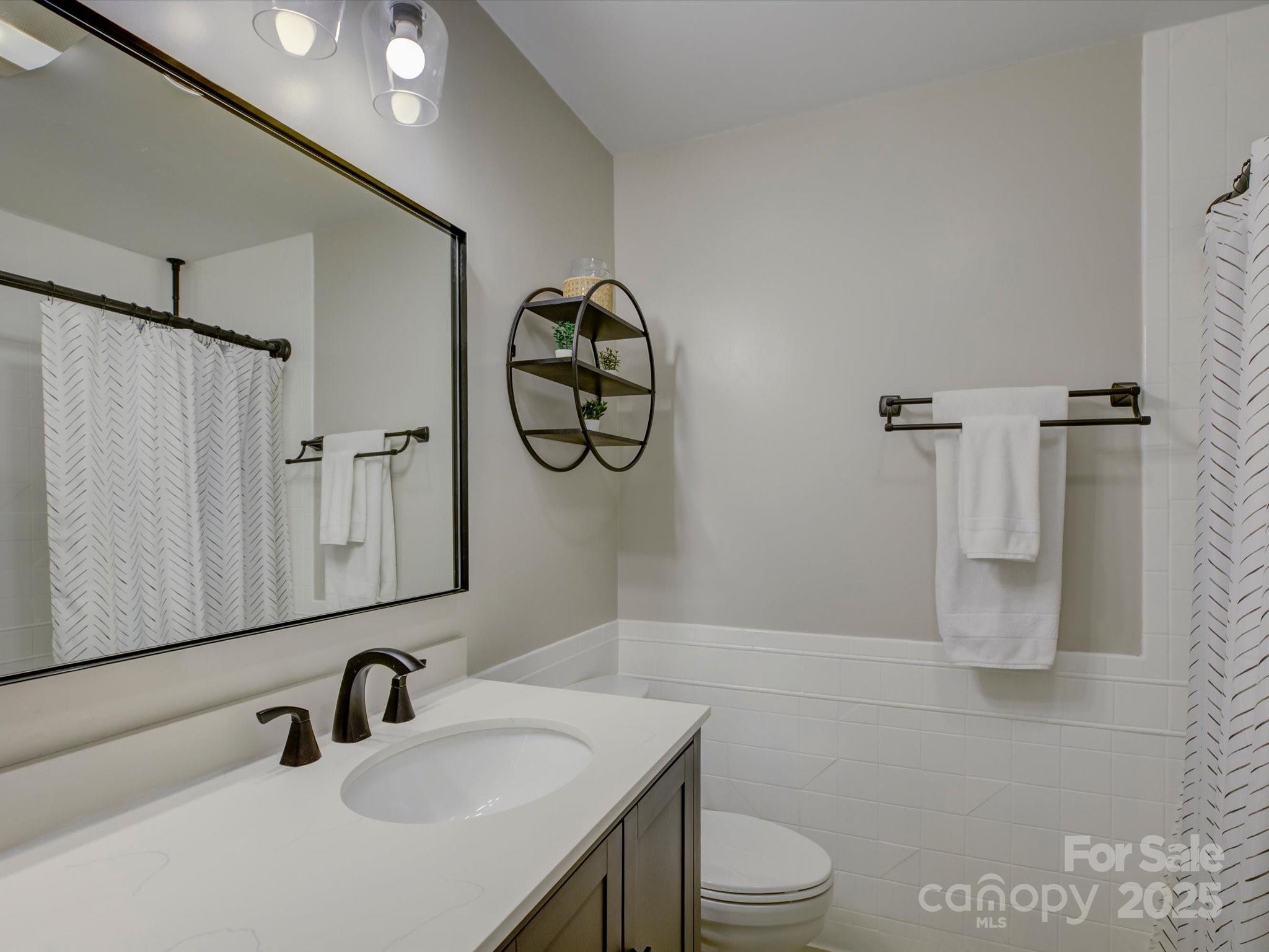 1114 Palmyra Drive Tega Cay, SC 29708 - Photo 26 of 48 a bathroom with a sink a toilet and shower