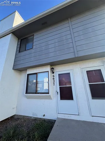 a front view of a house