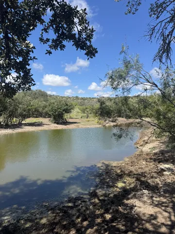 a view of a lake with a mountain