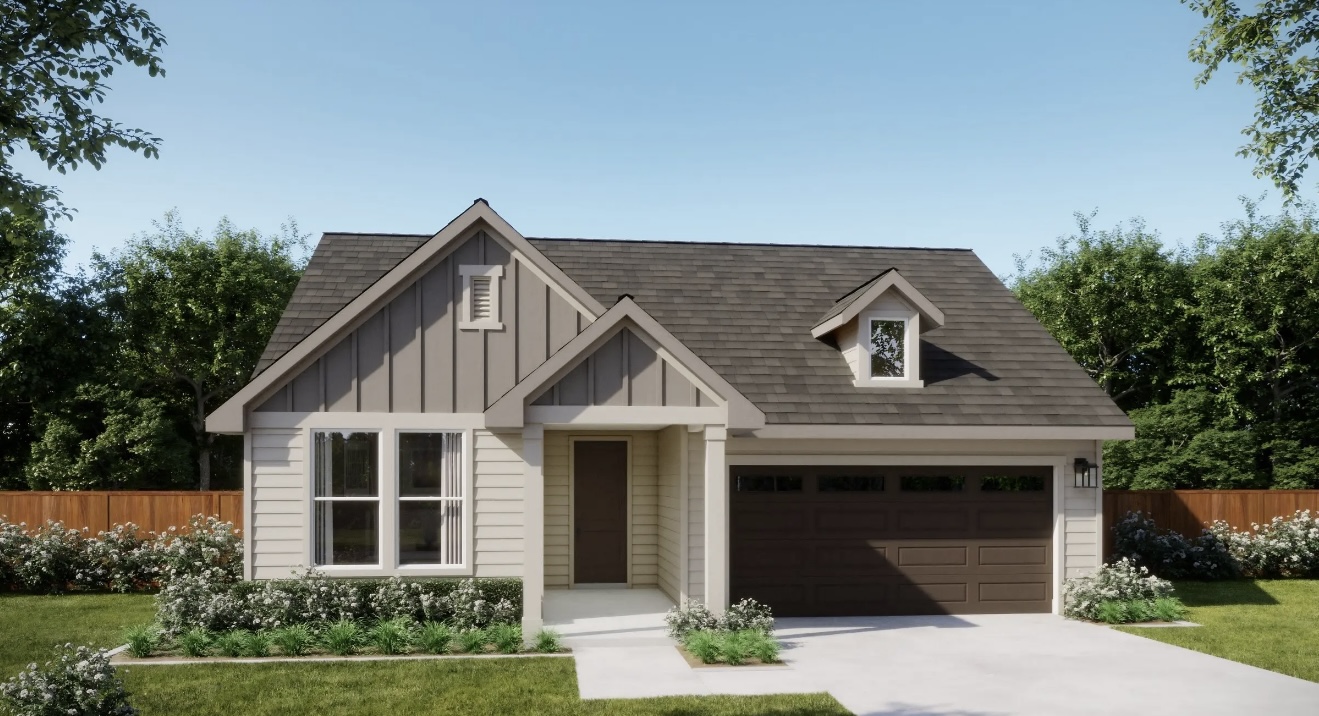 160 Prodigal Way Kyle, TX 78640 - Photo 1 of 10 a front view of a house with a garden