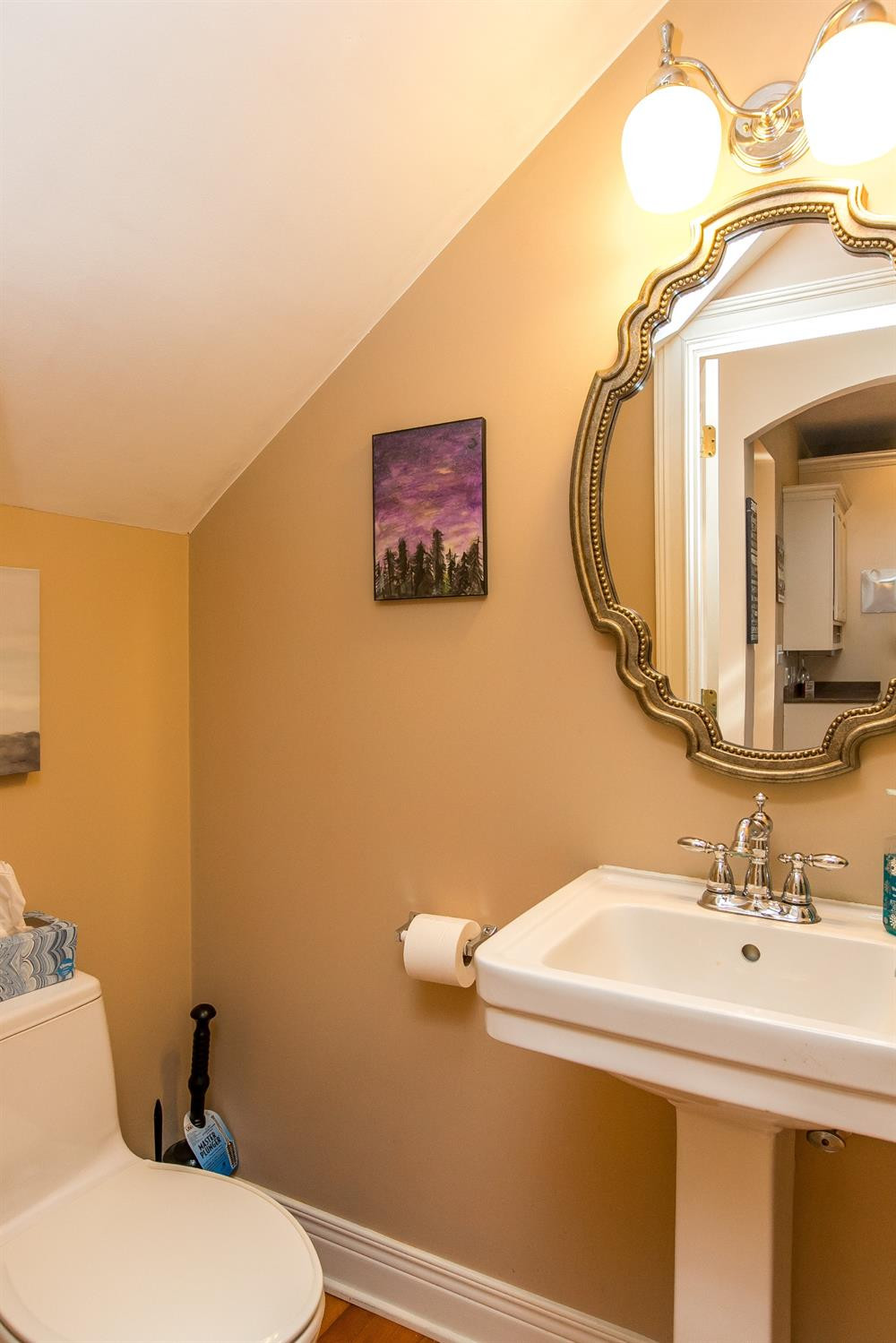 260 Sexton Road Harrodsburg, KY 40330 - Photo 39 of 82 Half bath with hardwood flooring