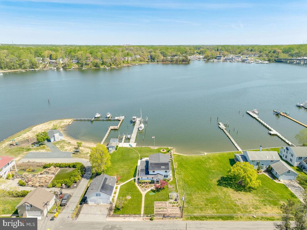 201 Edgewater Drive Edgewater, MD 21037 - Photo 48 of 49 an aerial view of a house with a ocean view