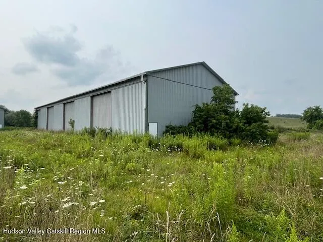 a view of a lake from a yard