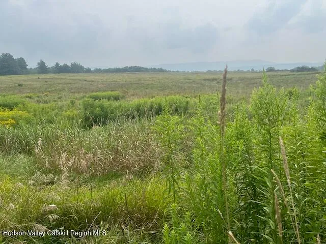 a view of an ocean and a mountain