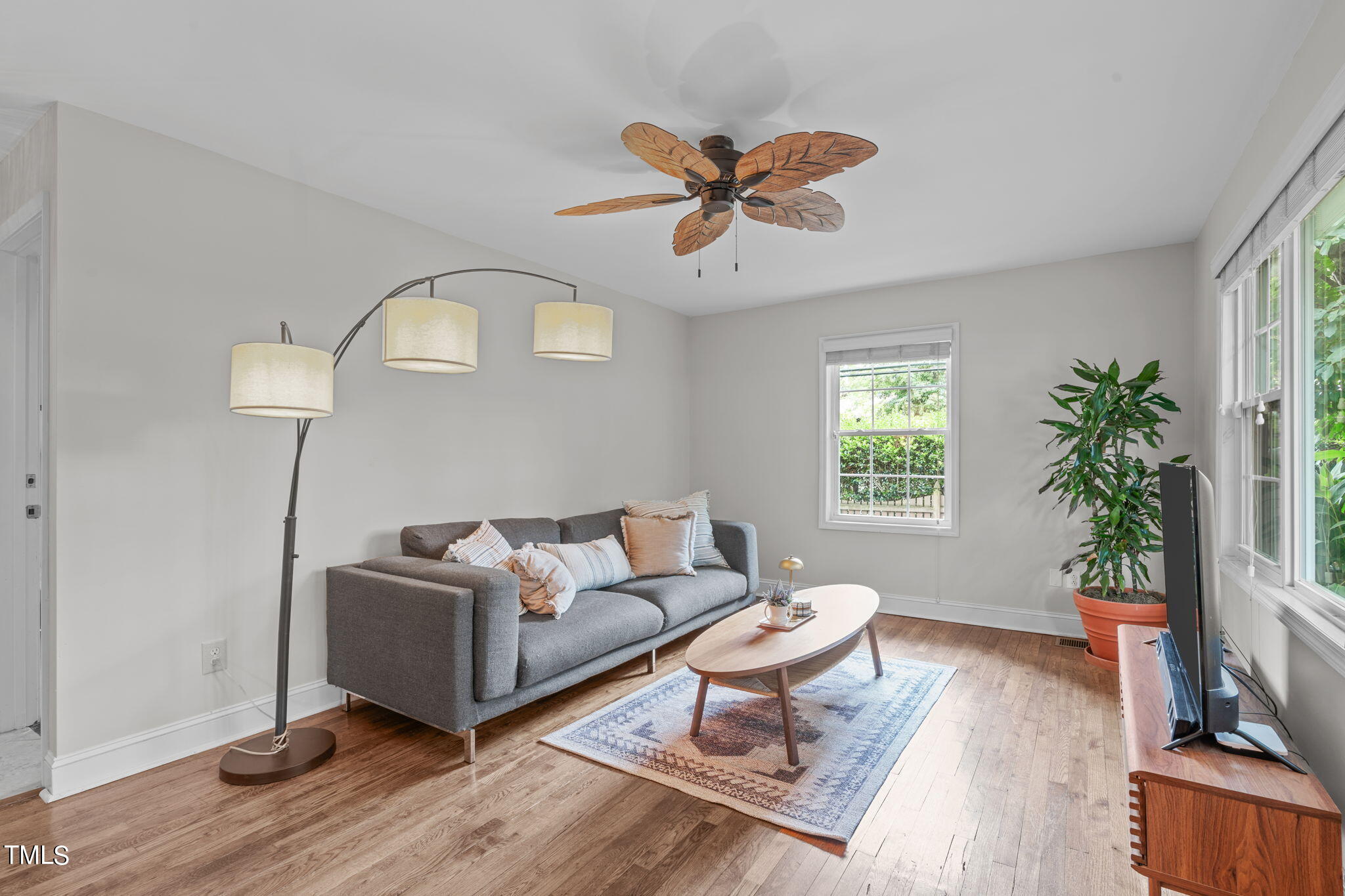 515 Freeman Street Raleigh, NC 27601 - Photo 14 of 44 a living room with furniture a potted plant and a window