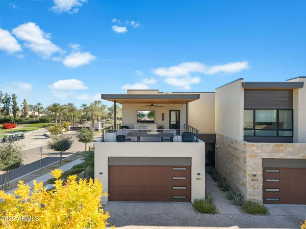 a view of a lake with building and city view