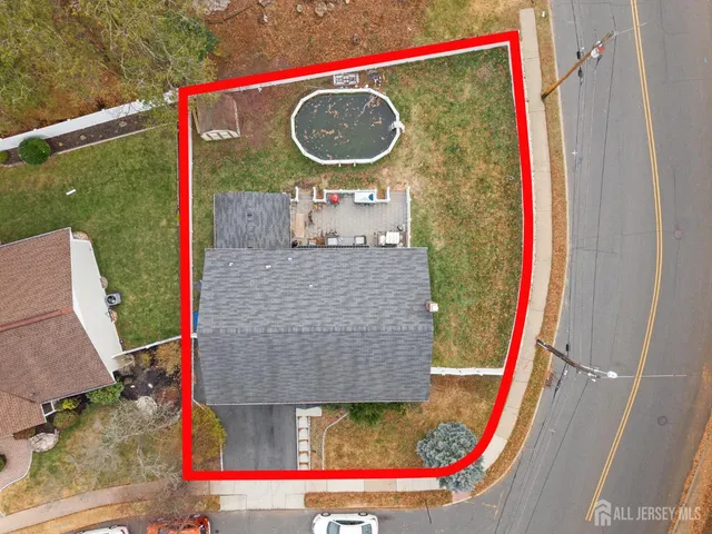 a bird view of a house