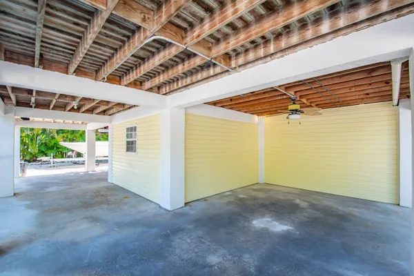 a view of a storage in a room