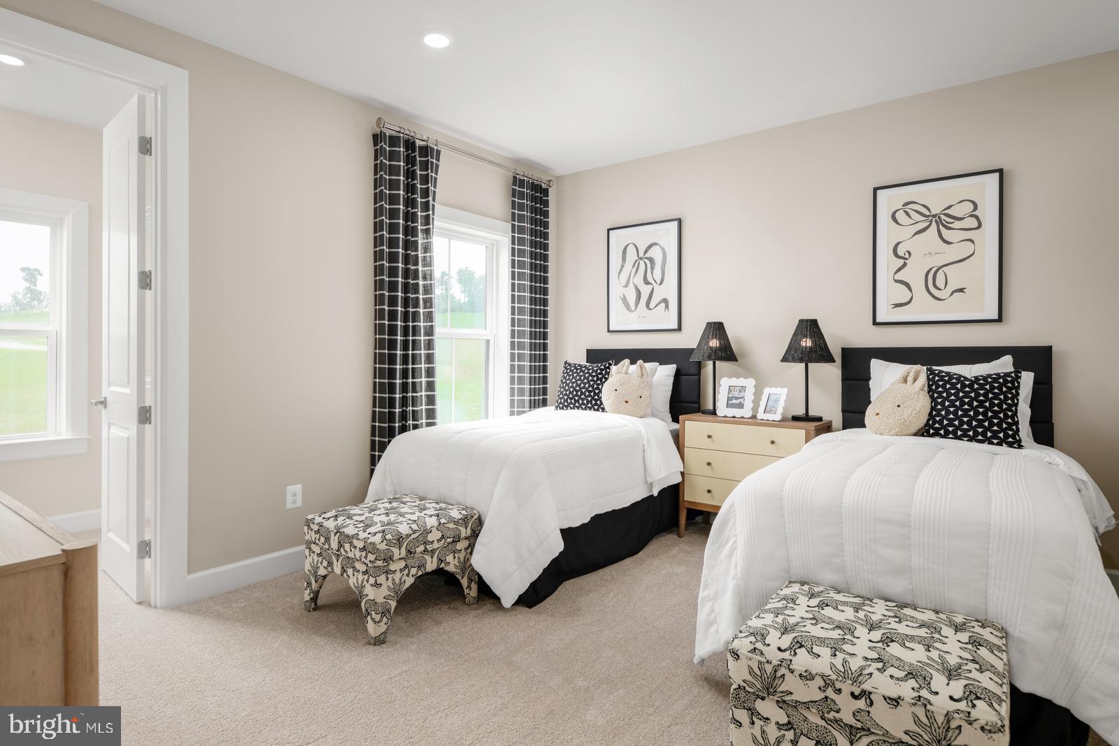 3187 Leopold Court Huntingdon Valley, PA 19006 - Photo 17 of 27 a spacious bedroom with two beds and a window