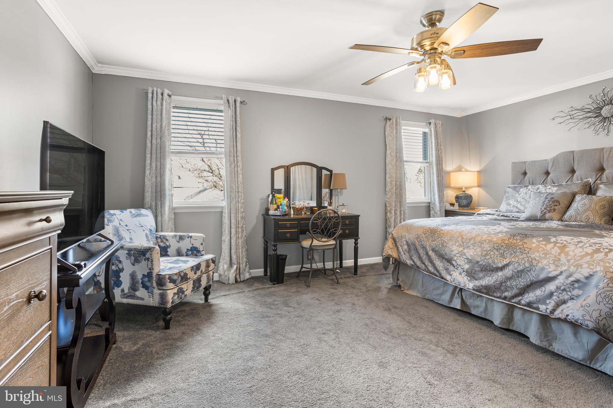 351 Shaw Road Ridley Park, PA 19078 - Photo 20 of 33 a bedroom with a bed a desk and chair