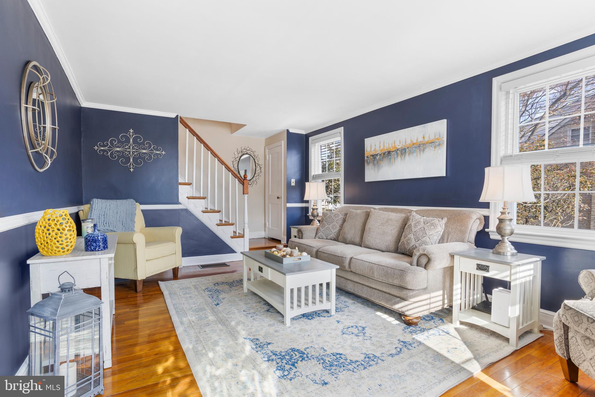 351 Shaw Road Ridley Park, PA 19078 - Photo 5 of 33 a living room with furniture and wooden floor