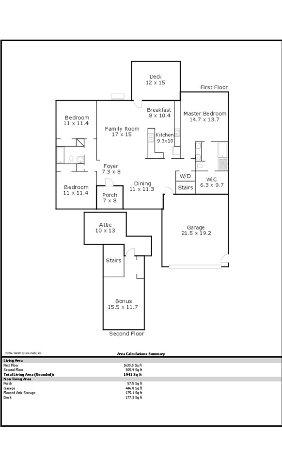 5904 Currin Fox Court Raleigh, NC 27616 - Photo 30 of 30 Floor Plan