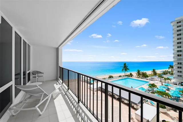 a view of balcony with workspace