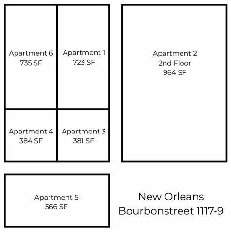 $1,950 | 1117 Bourbon Street, Unit 2, New Orleans, LA 70116
