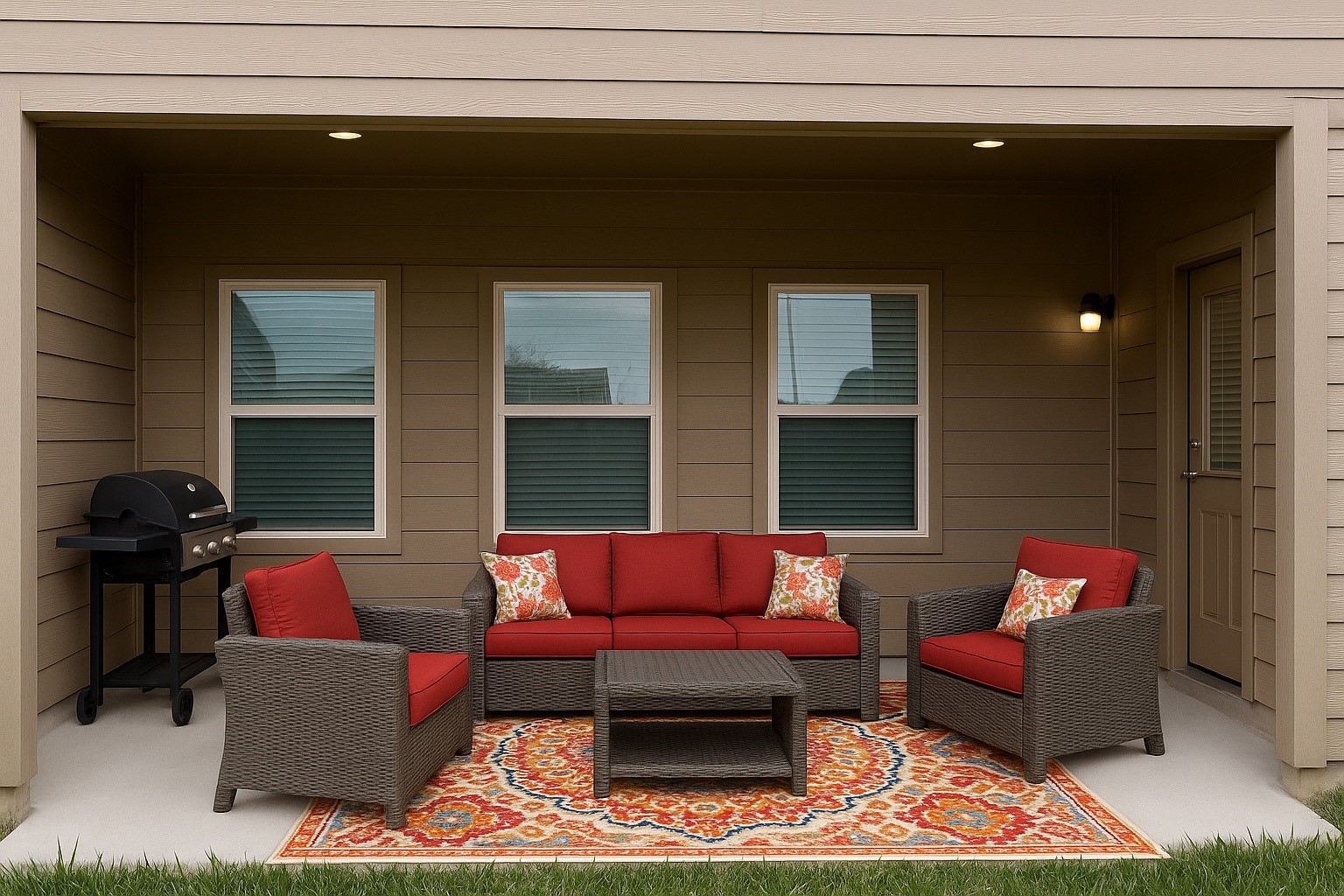 4301 Clover Street Houston, TX 77051 - Photo 27 of 31 a outdoor living space with furniture and a potted plant