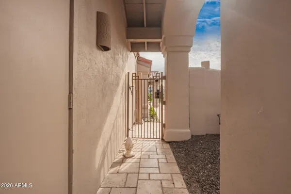 a view of front door