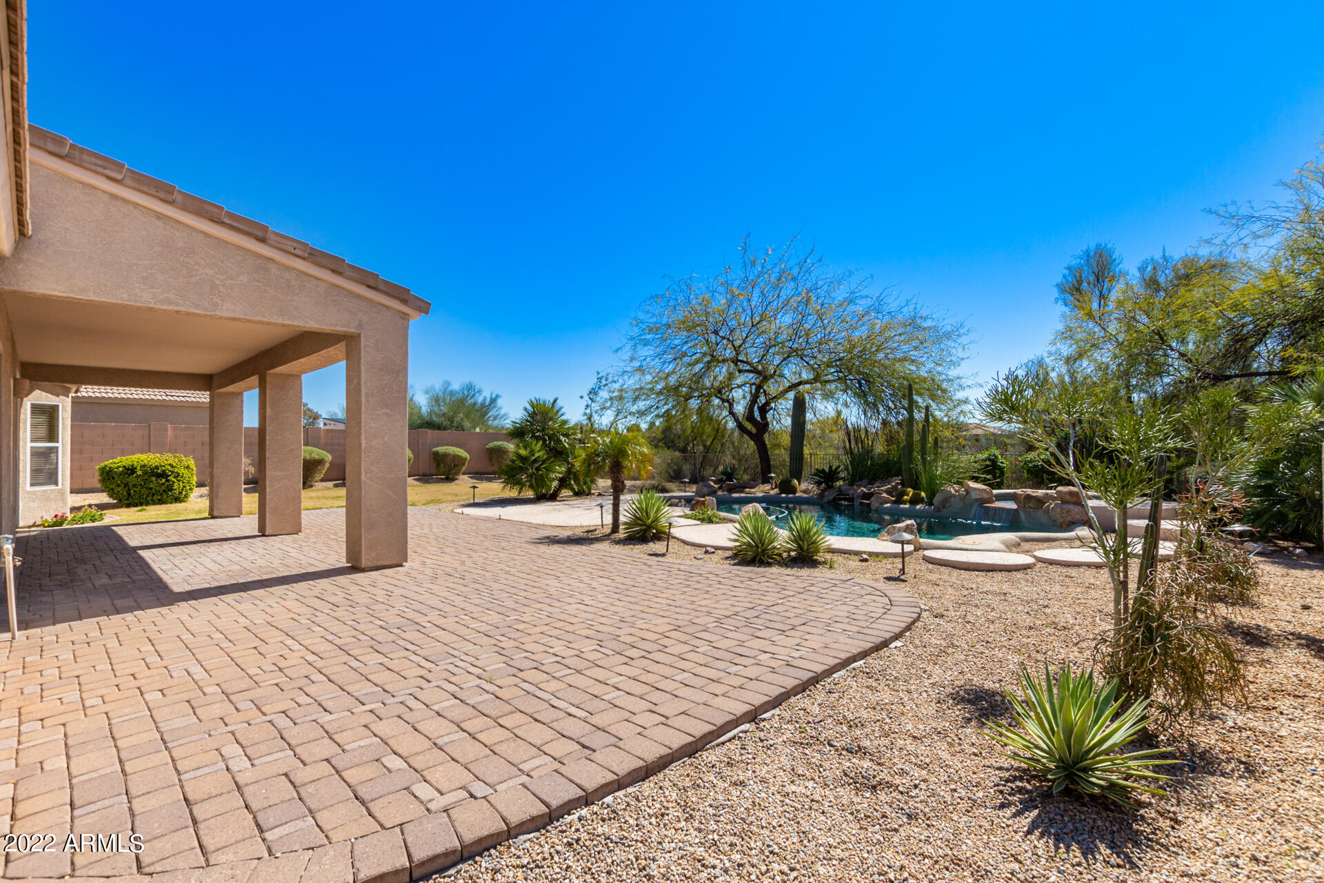 4451 East Sleepy Ranch Road Cave Creek, AZ 85331 - Photo 18 of 22 Huge Pavered Patio Space