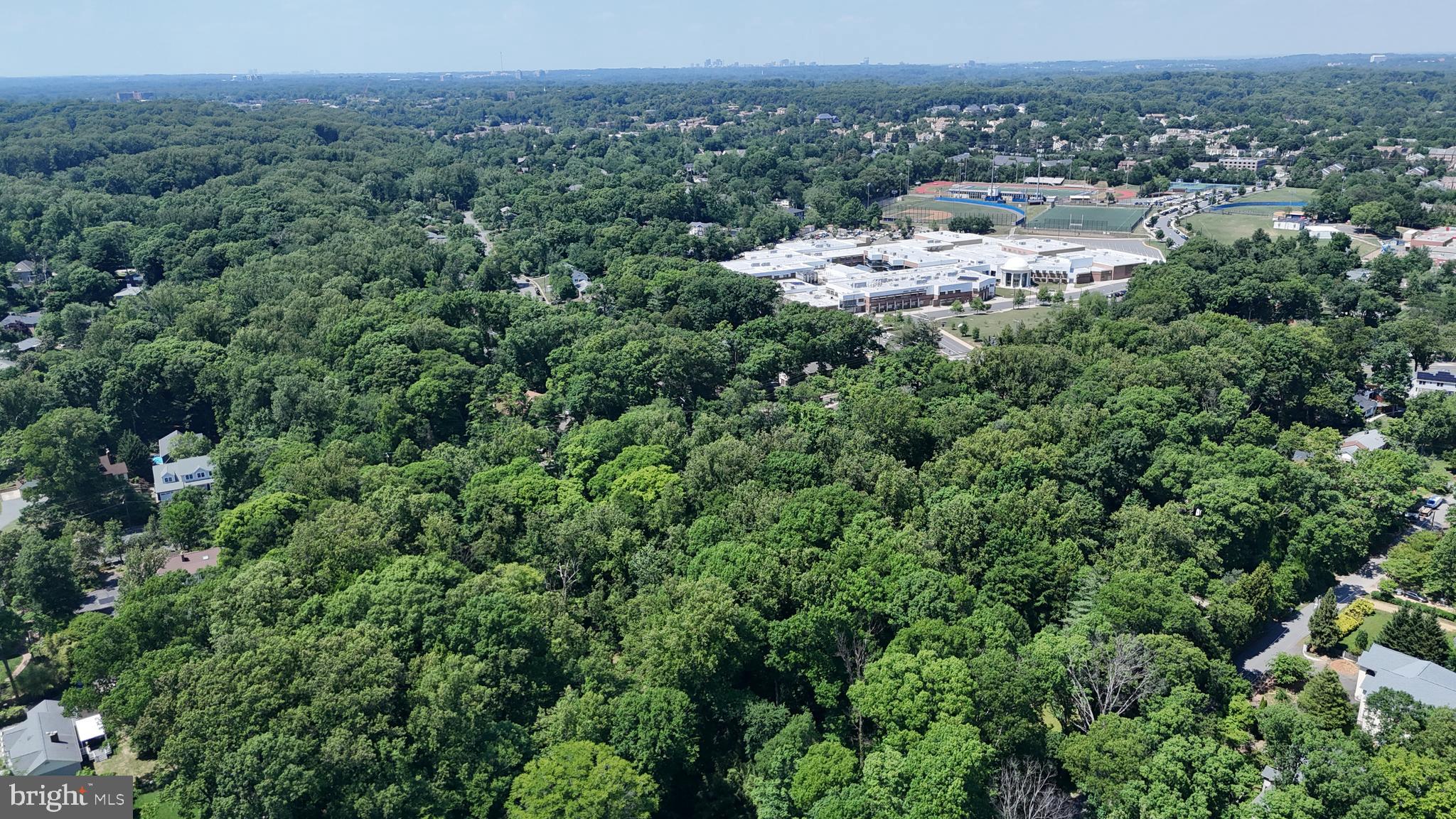 6579 Braddock Road Alexandria, VA 22312 - Photo 5 of 7 an aerial view of a house with a lush green forest
