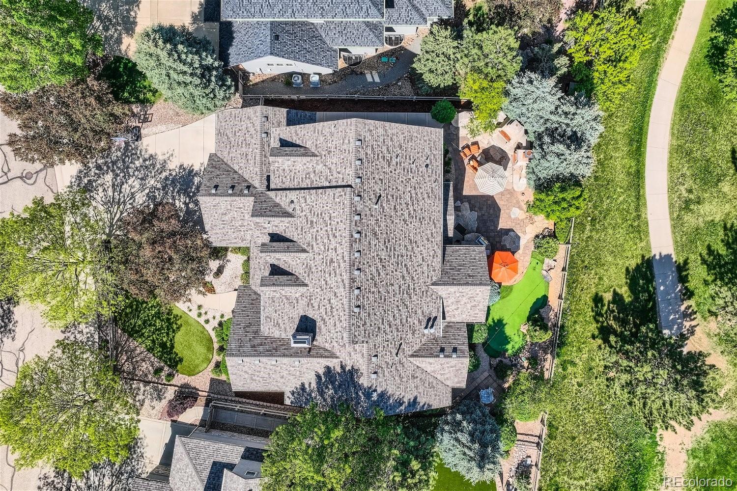 722 Skywalker Point Lafayette, CO 80026 - Photo 47 of 47 an aerial view of a house with a yard