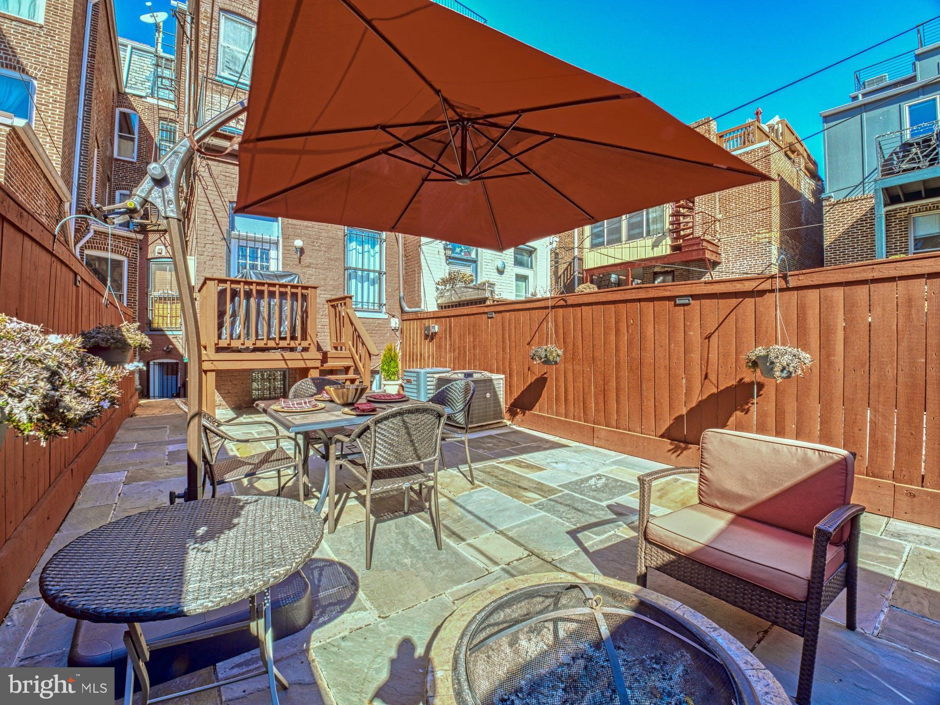 1808 Belmont Road Northwest, Unit 1 Washington, DC 20009 - Photo 24 of 30 Outdoor furniture and fire pit convey