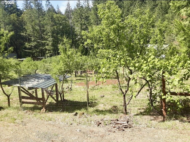 4580 Old House Creek Road Agness, OR 97406 - Photo 36 of 46 a view of a backyard of the house