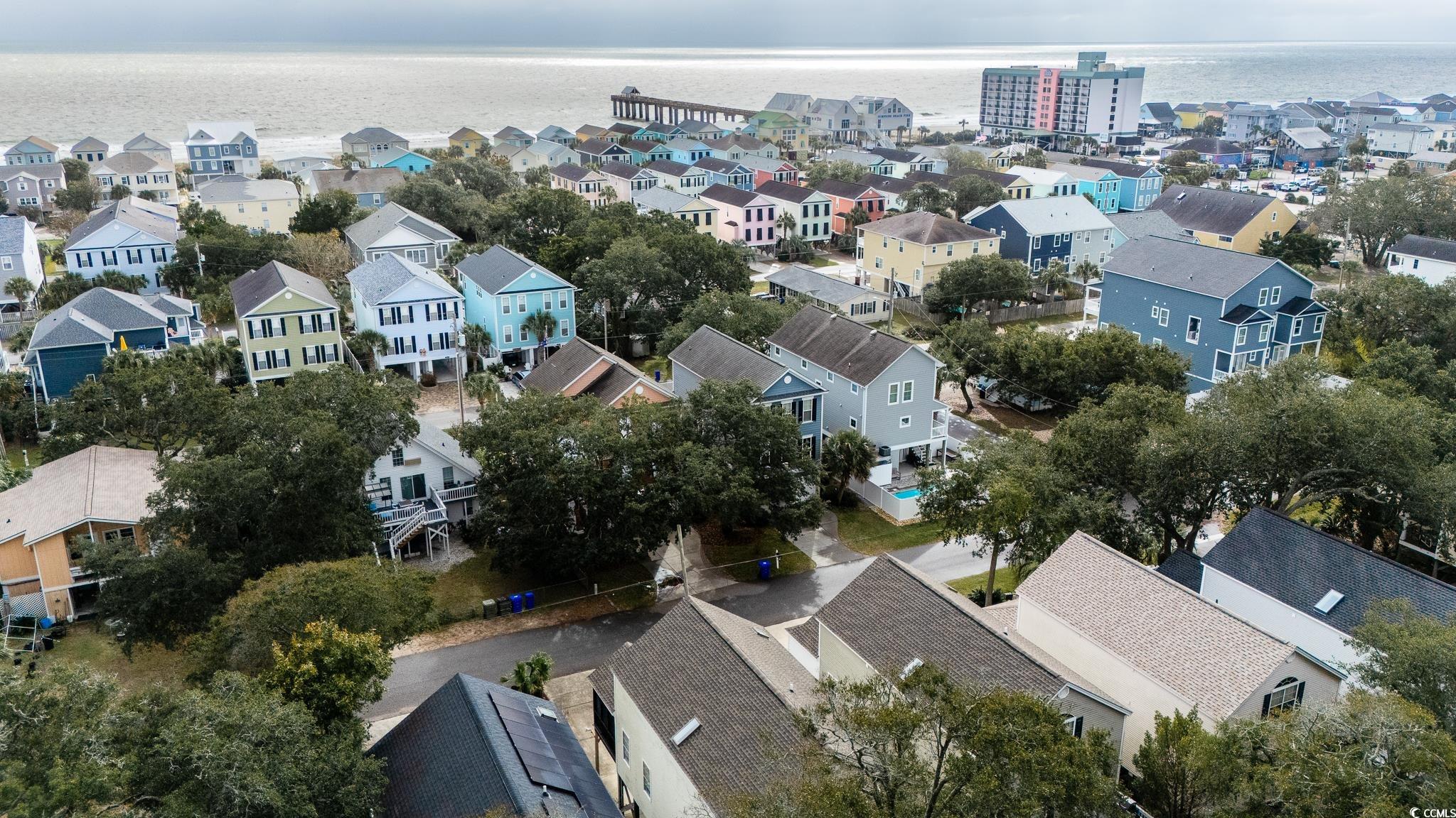 114 North Pinewood Drive Surfside Beach, SC 29575 - Photo 13 of 40 Drone / aerial view with a water view