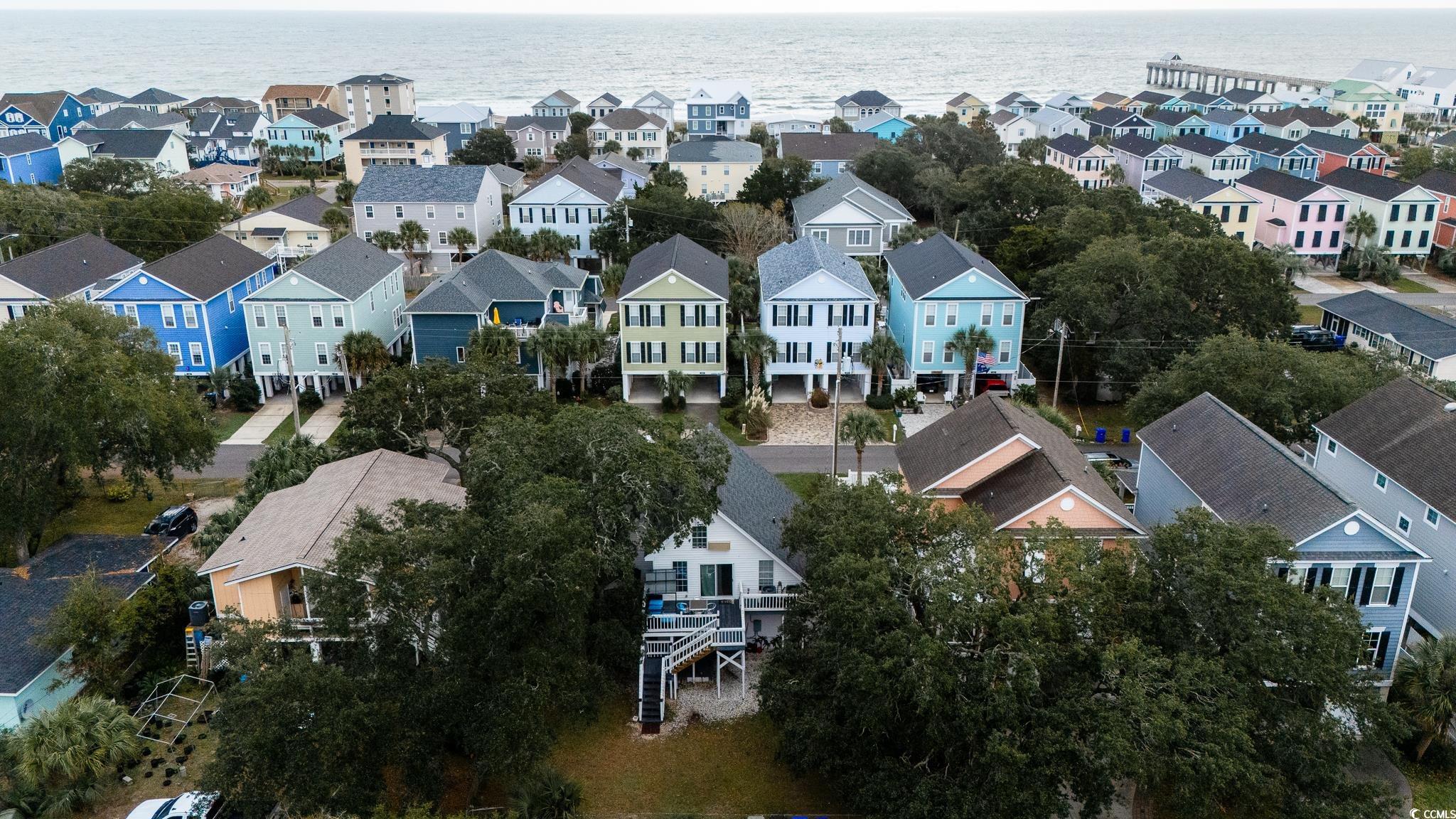114 North Pinewood Drive Surfside Beach, SC 29575 - Photo 8 of 40 Drone / aerial view featuring a water view