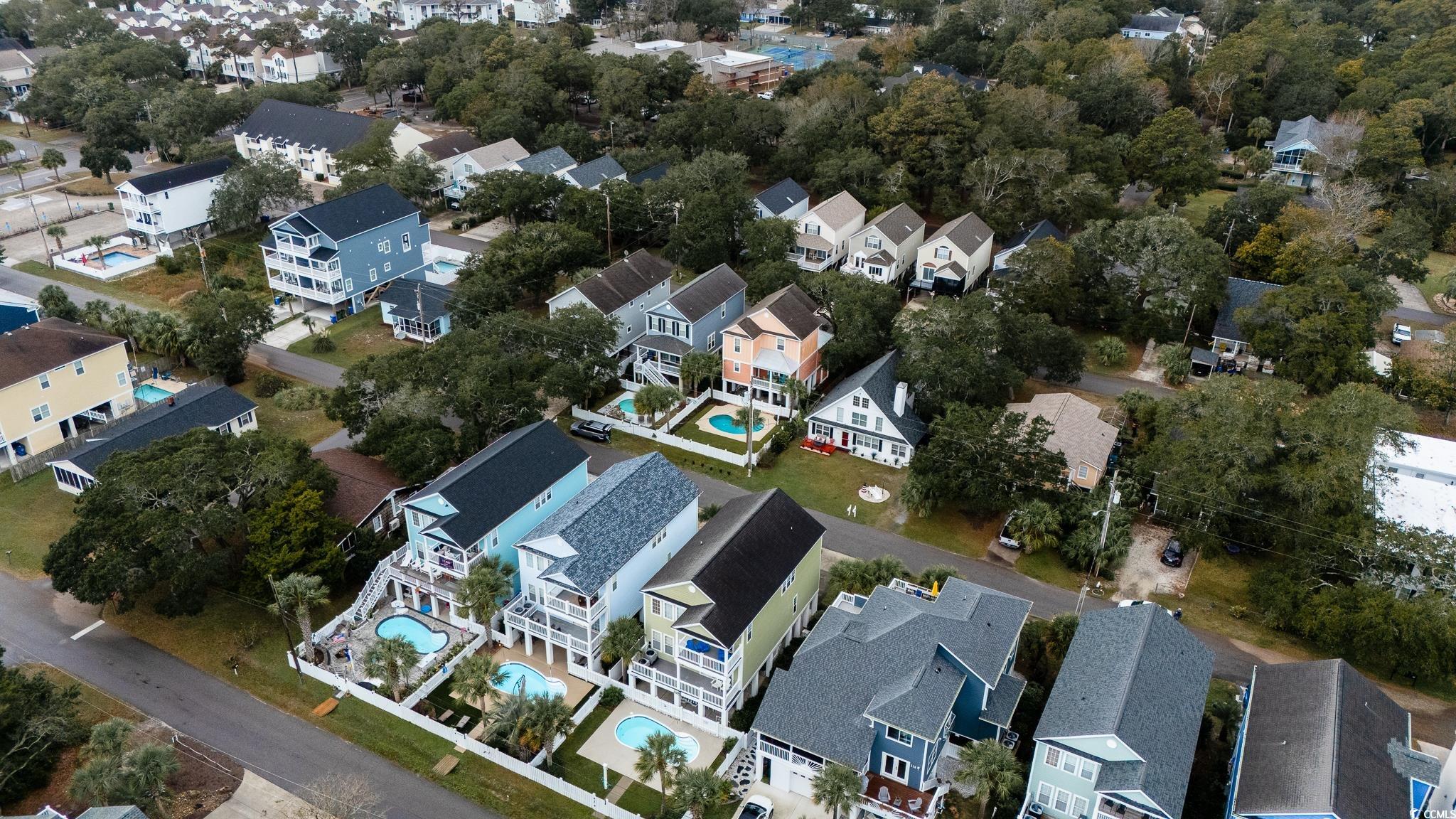 114 North Pinewood Drive Surfside Beach, SC 29575 - Photo 9 of 40 Bird's eye view