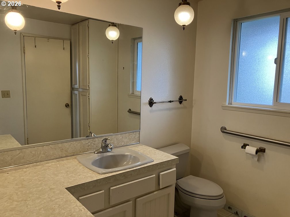 4210 Northeast Breyman Orchards Road Dayton, OR 97114 - Photo 18 of 48 a bathroom with a sink toilet and shower