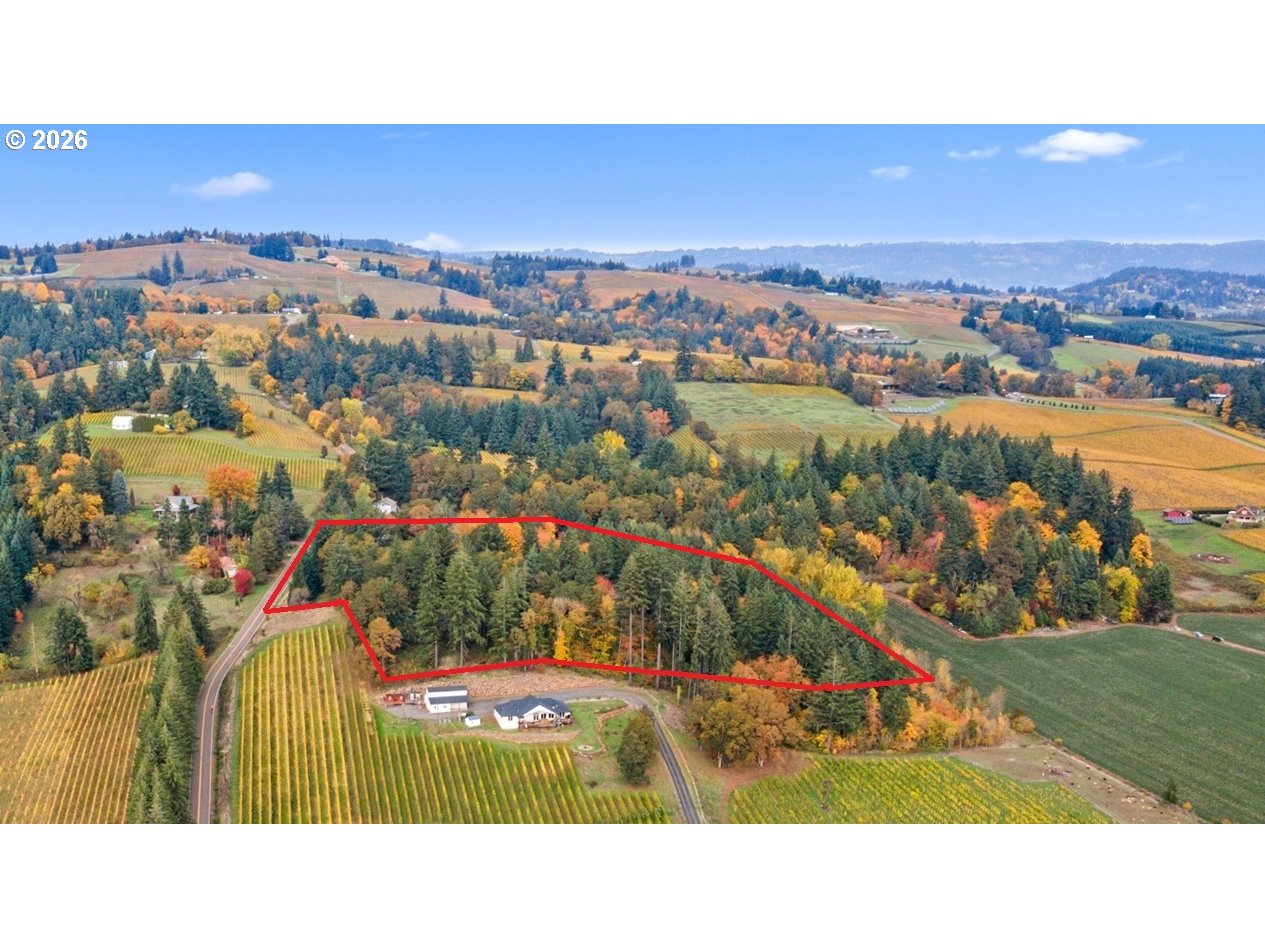 4210 Northeast Breyman Orchards Road Dayton, OR 97114 - Photo 38 of 48 an aerial view of a house