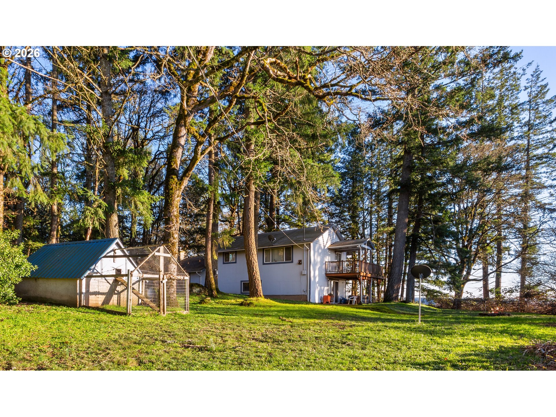 4210 Northeast Breyman Orchards Road Dayton, OR 97114 - Photo 6 of 48 a bird view of a backyard