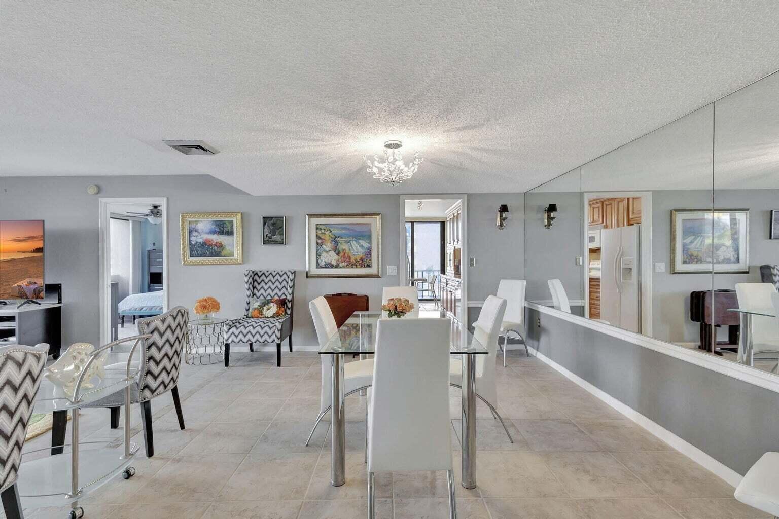 4200 North Ocean Drive, Unit 2201 Singer Island, FL 33404 - Photo 48 of 65 a view of a dining room with furniture