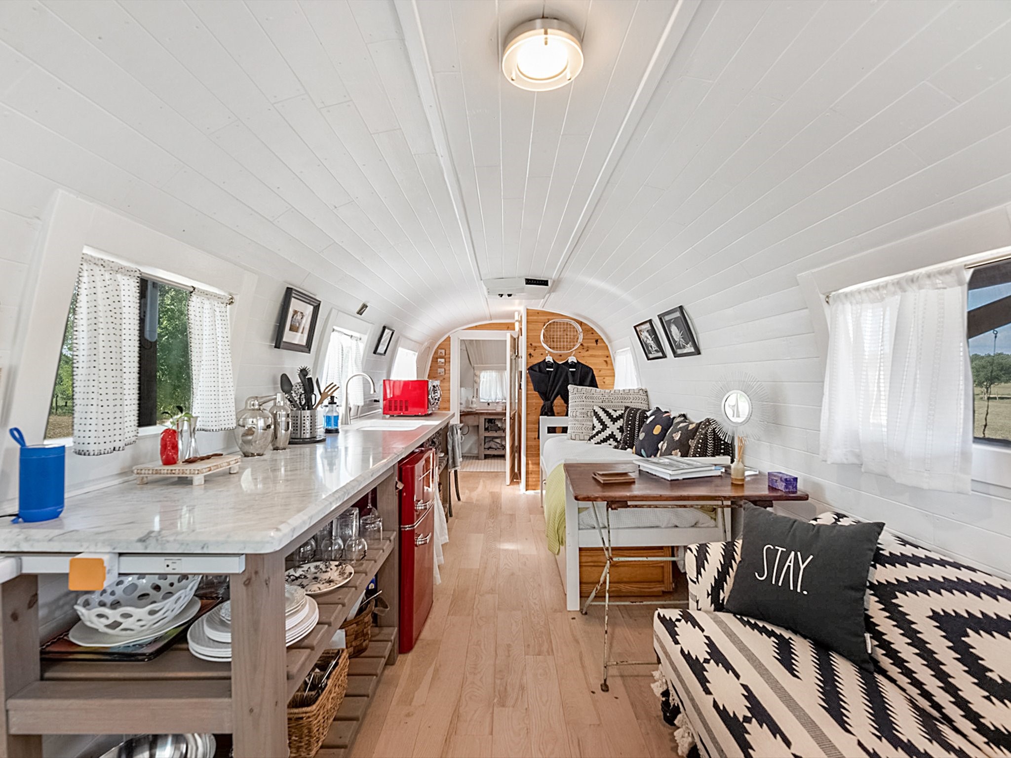 3643 Noak Road Round Top, TX 78954 - Photo 21 of 32 How cool is this? Great vibe in this remodeled Airstream.