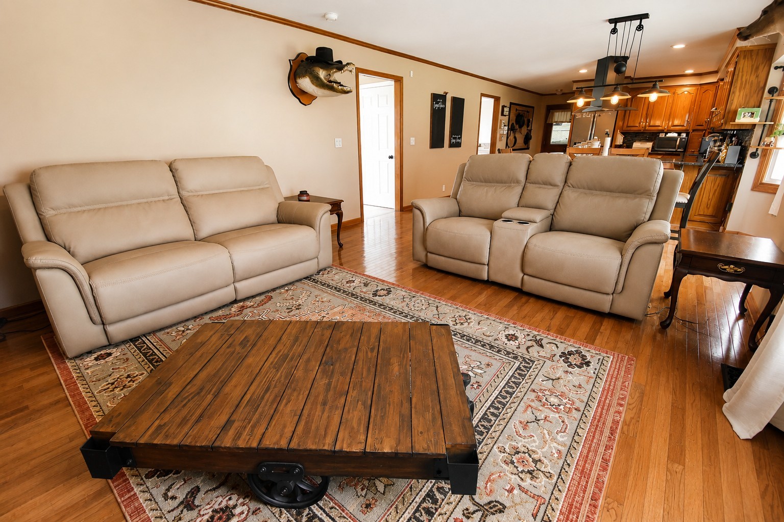 10814 Clarksville Road Olmstead, KY 42265 - Photo 16 of 55 a living room with furniture and a flat screen tv