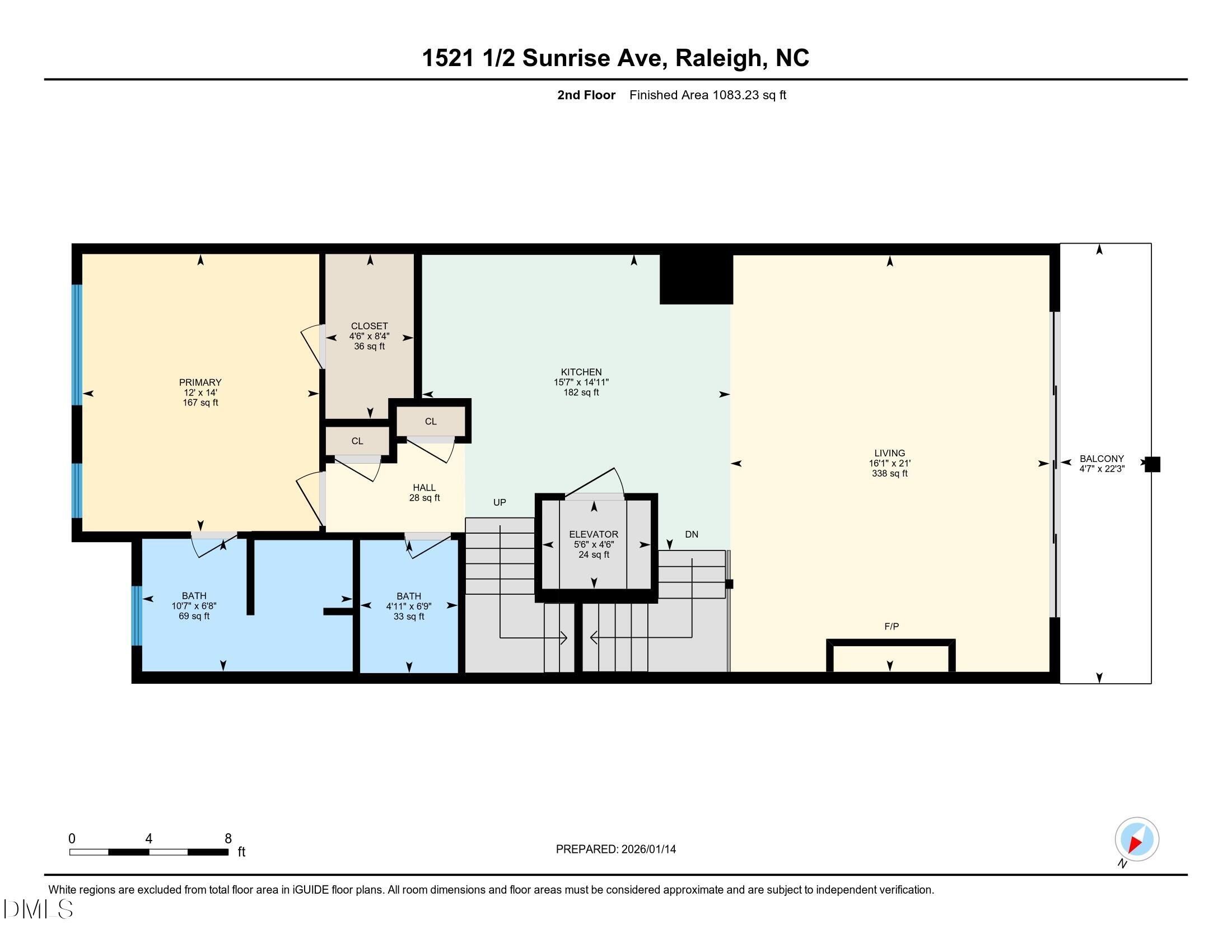 1521 1/2 Sunrise Avenue Raleigh, NC 27608 - Photo 36 of 37 a picture of a floor plan