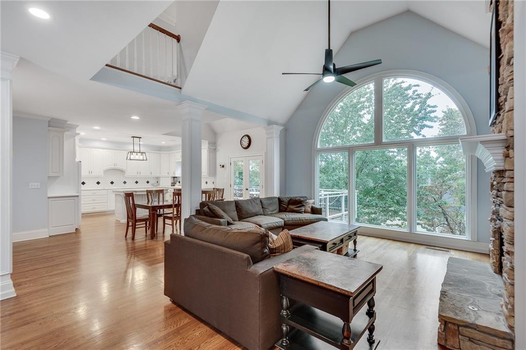 3969 Walkers Ridge Court Dacula, GA 30019 - Photo 15 of 60 a living room with furniture and a large window