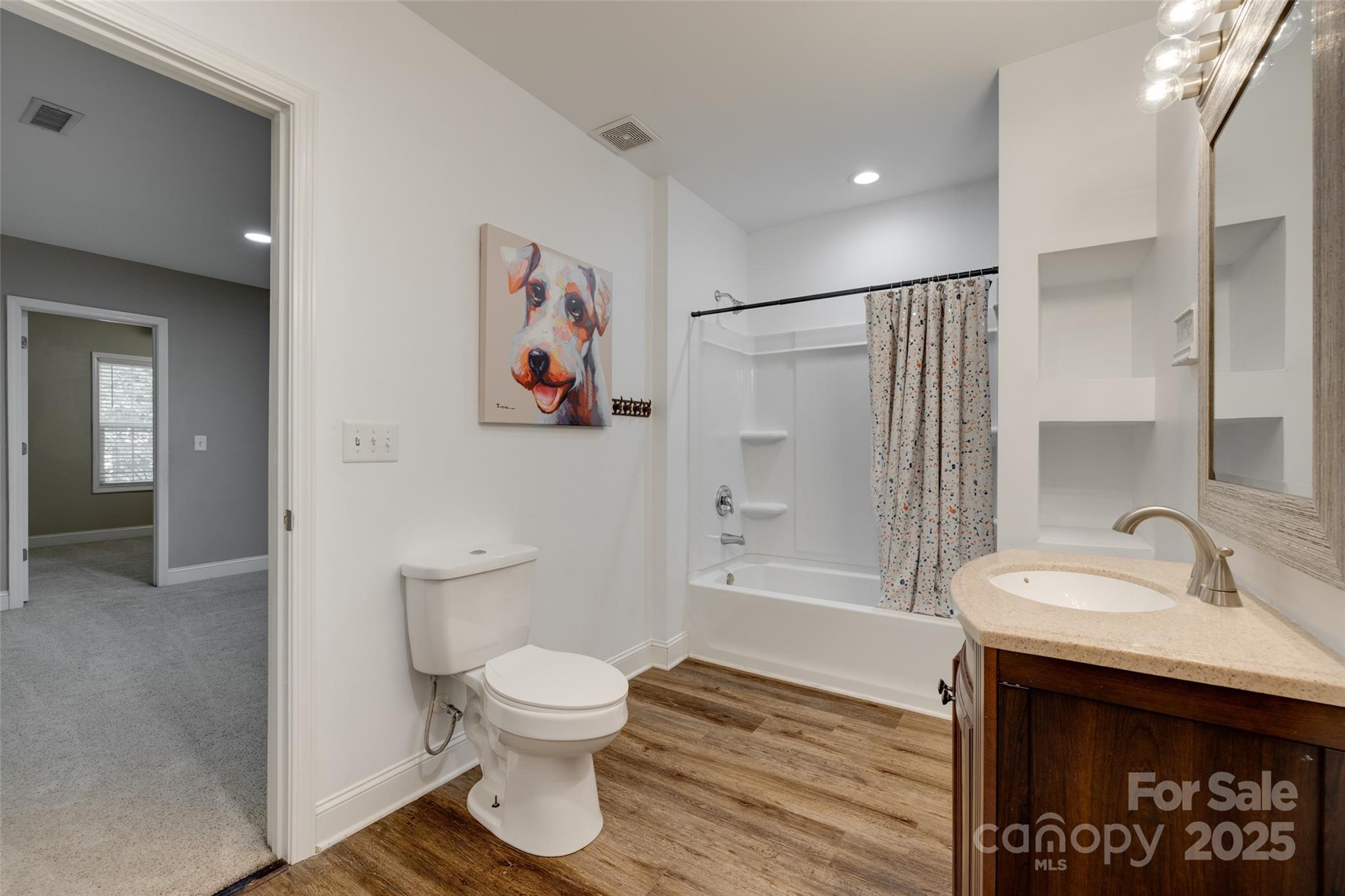 3243 Farmcrest Court Fort Mill, SC 29708 - Photo 27 of 45 a bathroom with a sink and a mirror