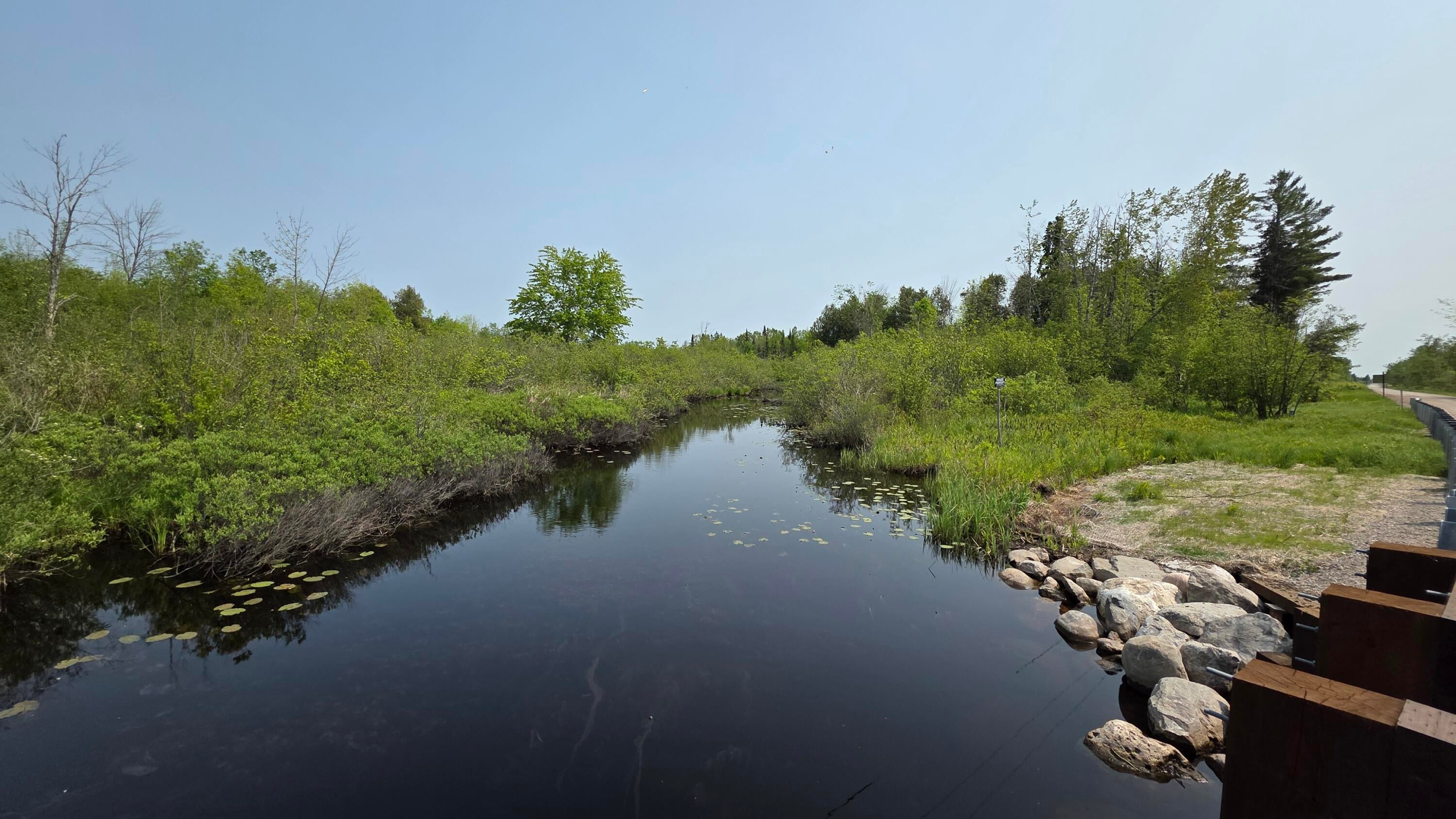 10683 Hebron Town Hall Road Levering, MI 49755 - Photo 28 of 45 Mud Creek from Paradise Lake Rd Bridge