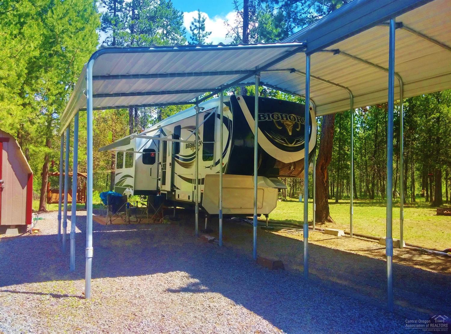 56124 Sandpiper Road Bend, OR 97707 - Photo 19 of 25 Covered RV area with full hook up