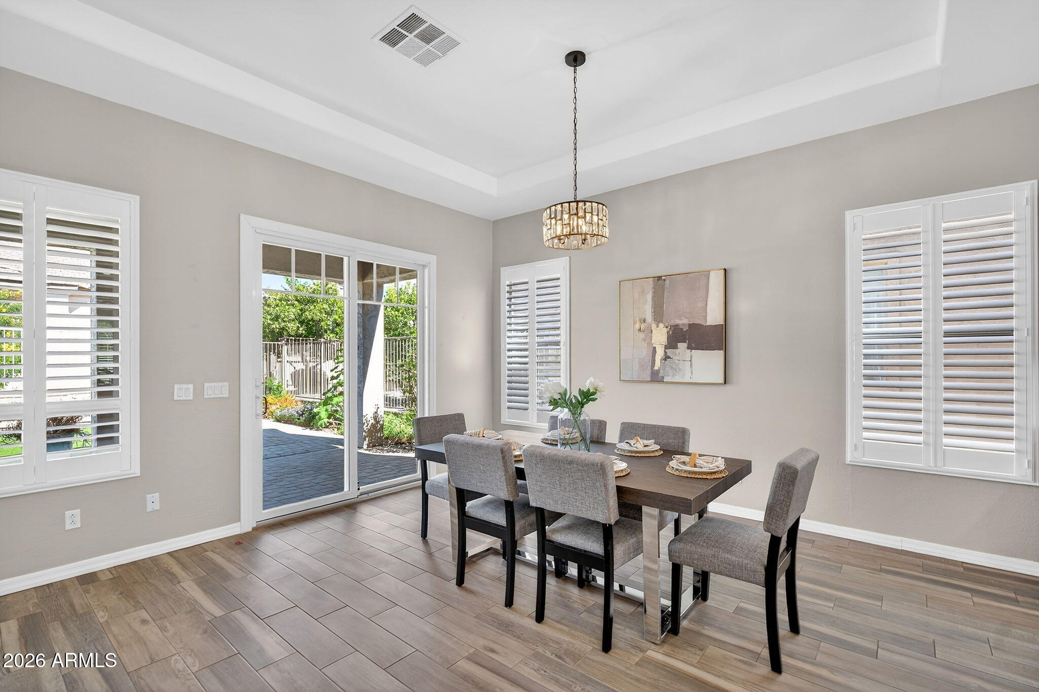 4128 East Jude Lane Gilbert, AZ 85298 - Photo 19 of 58 a view of a dining room with furniture window and outside view